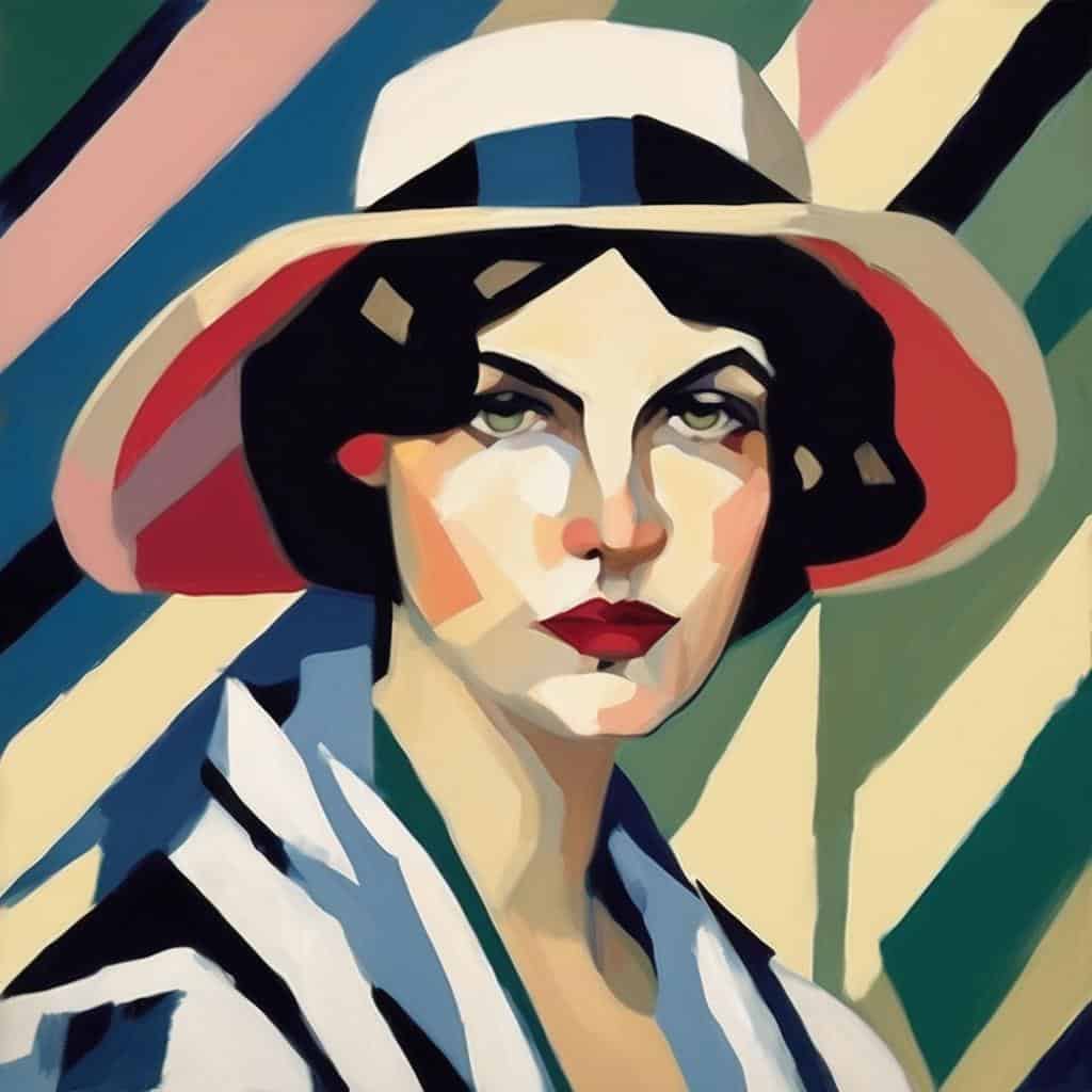 Λιθογραφία γυναίκας με καπέλο, σύγχρονη τέχνη και πορτρέτο, εμβληματικά έργα τέχνης στον κόσμο, χαρακτηριστικό έργο τέχνης, μοντέρνας και ποπ τέχνης για διακόσμηση.